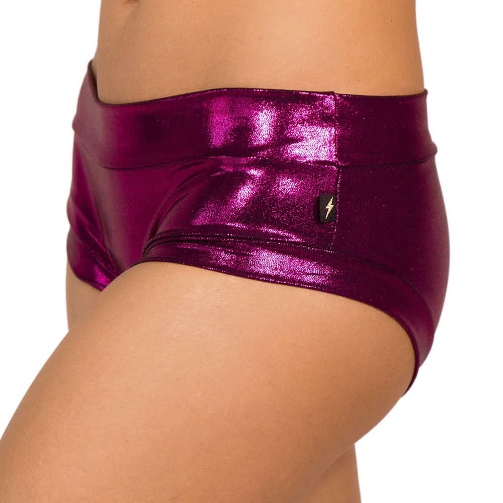 Shimmering Magenta Athletic  hot Shorts